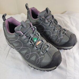 QLITE Tarantula Purple Gray Steel Toe CSA approved Womans Size 6.5 EE Shoes